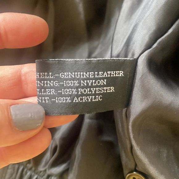 Vintage leather veteran of foreign wars bomber jacket XL - Picture 10 of 16